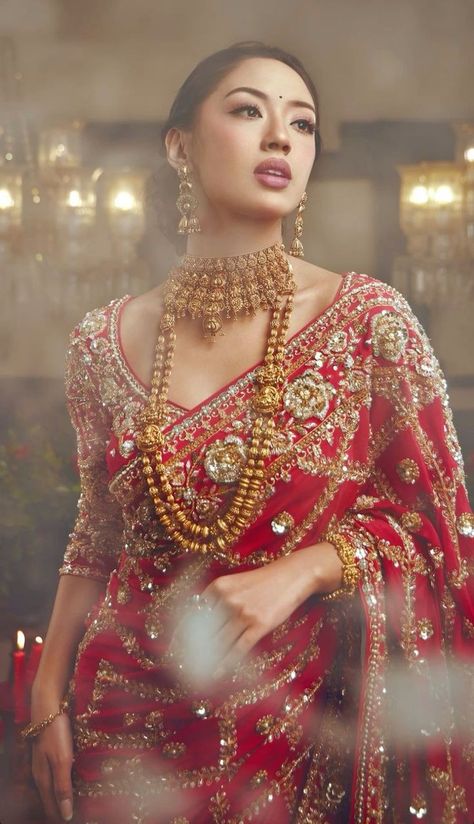 Sari India, Best Indian Wedding Dresses, Baju Kahwin, Indian Bride Outfits, Fancy Sarees Party Wear, Indian Fashion Saree, Saree Designs Party Wear, Indian Dresses Traditional, Traditional Indian Outfits