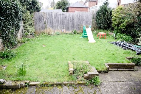 Our Small Garden Transformation - Before & After | Alex Gladwin Blog Simple Garden Renovation, Modern Family Garden, Simple Back Garden Ideas, New Build Garden Transformation, Garden Makeover Before And After, Garden Transformation Before And After, Small Back Garden Ideas Budget, Budget Garden Makeover, Back Garden Ideas Budget