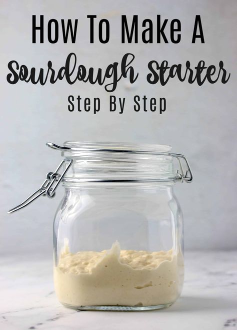 Make Sourdough Starter, Sourdough Starter From Scratch, Sourdough Bread Starter, Dough Starter, Sourdough Starter Discard Recipe, Homemade Sourdough Bread, Bread Starter, Yeast Breads, Sourdough Starter Recipe