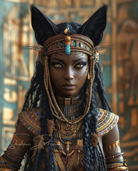 Sphinx Aesthetic, Bastet Goddess, African Superhero, Egyptian Warrior, Ancient Egyptian Gods, The Pyramids, Afrocentric Art, Egyptian Goddess, Foto Poses