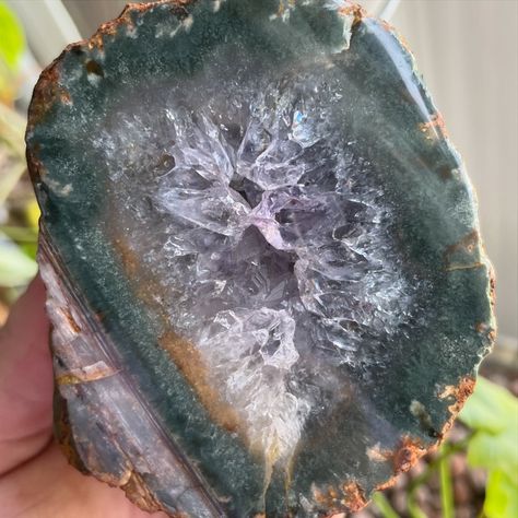 This green banded amethyst geode is just ONE of the new pieces that came in today! Listings going up now! Link to my Etsy store in my bio 💋 #amethyst #geode #crystalsforsale #crystalcollectors Banded Amethyst, Crystals For Sale, Amethyst Geode, Apothecary, Etsy Store, Amethyst, Moon, Crystals, Band