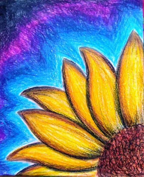 Oil pastels Sunflower Oil Pastel, Oil Pastel Drawings Easy, 3rd Grade Art, Class 9, Oil Pastel Paintings, Oil Pastel Art, Oil Pastel Drawings, Oil Pastels, Random Image