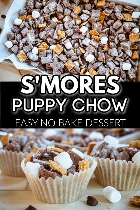 No Bake Recipe, Puppy Chow Recipes, Chex Mix Recipes, Muddy Buddies, Snack Mix Recipes, Easy No Bake, Easy No Bake Desserts, Bake Dessert, Puppy Chow