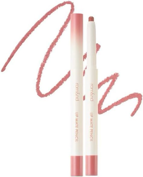 rom&nd Lip Mate Pencil (6 shades, 0.5g) (04 Fig Breeze) Manifesting List, K Skincare, Herbal Leaves, Lips White, Gaming Painting, White Peaches, Aesthetic Cosmetics, Sweet Frog, Lip Matte