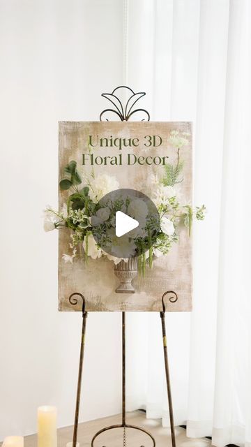 Sage Flowers, Unique Floral Arrangements, Floral Wedding Decorations, White Sage, Faux Flowers, Diy Wall, Diy Wall Decor, Plant Decor, Flower Wall