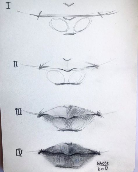 Drawing Lips From Different Angles, Eyebrow Sketch Tutorial, Lips Sketch Step By Step, Basic Body Sketch, How To Draw Eyes Step By Step, Lip Sketches, Lips Drawing Tutorial, Sketch Lips, Lips Sketch