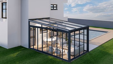 Winter Garden Architecture, Glass House Design, Graphic Design Architecture, Glass Room, Garden Villa, Garden Architecture, Glass Roof, Glass House, Winter Garden