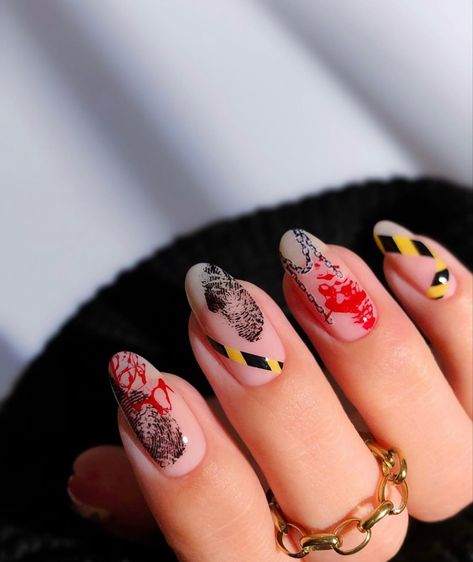 Halloween Inspo Nails, Scene Nails, Nailart Halloween, Nails For Halloween, Blood Nails, Faded Nails, Horror Nails, Spooky Nails, Fake Nails Designs