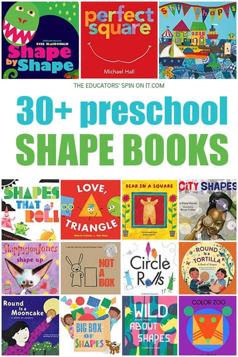 Teach your child about shapes with these adorable picture books! Our favorite shape books for preschool feature circles, squares, triangles and more! Shape Books For Preschool, Books About Shapes, Preschool Shapes, Shapes For Toddlers, Shapes Lessons, Shape Activities Preschool, Shapes Kindergarten, Wild Book, Lesson Plans For Toddlers