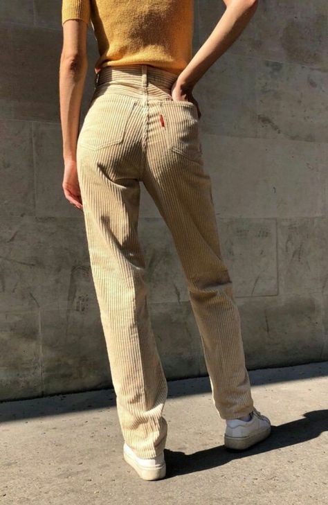 Corduroy Pants Outfit, Trousers Outfit, Outfit 2020, Corduroy Pants Women, Trousers Details, Cord Trousers, Zoella, Fashion Vocabulary, Mode Inspo