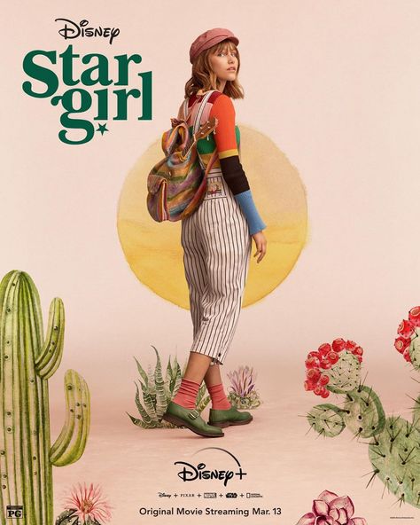 Walt Disney Studios on Instagram: “Why be ordinary when you can be extraordinary? @Stargirl, an Original Movie, streaming Mar. 13 on #DisneyPlus.” Stargirl Movie, Movies Animated, Karan Brar, Grace Vanderwaal, 2020 Movies, Movie Streaming, Disney Stars, Original Movie, Disney Plus