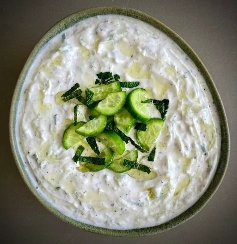 Maast O’Khiar (Persian Yoghurt & Cucumber Dip) Greek Tzatziki Recipe, Easy Dips To Make, Low Waste Living, Greek Tzatziki, Tzatziki Recipe, Cucumber Dip, Tzatziki Sauce Recipe, Tzatziki Recipes, Pain Pita