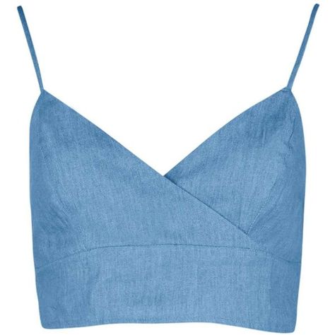 Boohoo Jessica Cross Front Chambray Denim Crop Top ($14) ❤ liked on Polyvore Cross Front Top, Chambray Denim Shirt, Bralet Tops, Shirts Crop, Blue Denim Shirt, Denim Crop Top, Chambray Top, Bralette Crop Top, Blue Crop Tops