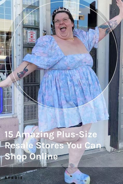 Fortunately, the plus community has figured out a way to keep the clothing love circulating, and a number of plus-size retail shops have popped up around the U.S. and online. These stores offer a more general, browse-friendly shopping experience than Poshmark or Depop, and many work with plus-size influencers to create stellar closet cleanouts. By making in-person shopping positive and fun, they also provide an important and very welcome service to the plus community. Fun Plus Size Outfits, Plus Size Influencers, Plus Size Clothing Uk, Plus Size Online Shopping, Plus Size Clothing Stores, Cheap Plus Size Clothing, Resale Store, Los Angeles Shopping, Plus Size Brands