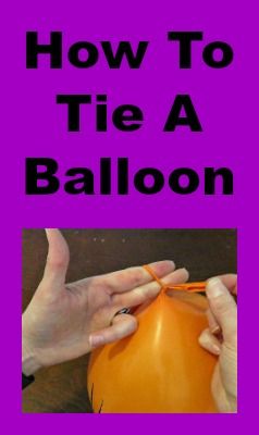 How To Tie A Balloon Knot Easy, How To Tie A Balloon, Easy Way To Tie Balloons, How To Tie Balloons Easy, Easiest Way To Tie A Balloon, Tie Balloons Easy Way To, Blowing Up Balloons, Balloon Shapes, Summer Birthday Party