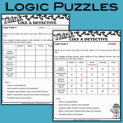 Mystery Activities for Kids - Think Like a Detective! Mystery Activities For Kids, Logic Worksheets, Logic Puzzles For Adults, Printable Logic Puzzles, Mystery Activities, Logic Puzzles Brain Teasers, Kids Critical Thinking, Mystery Unit, Challenge Activities