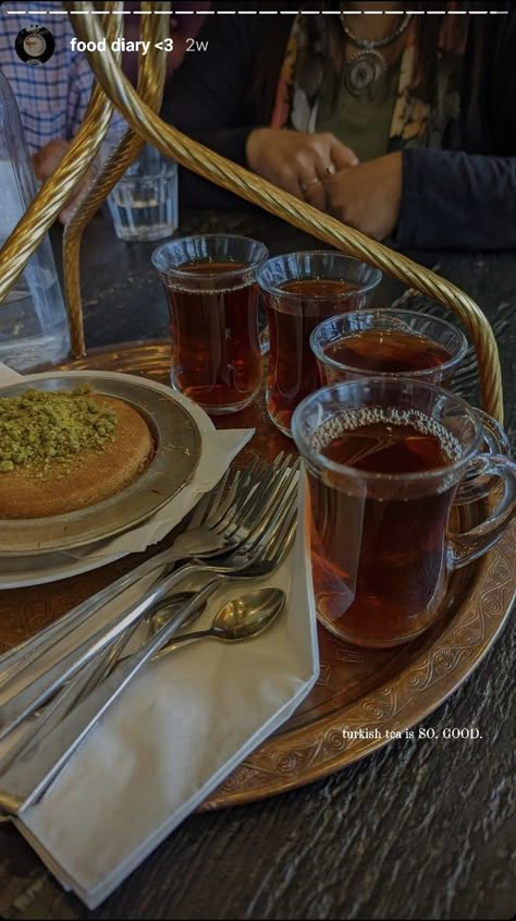 Arab Tea Aesthetic, Arabic Tea Aesthetic, Turkish Food Aethstetic, Turkish Tea Aesthetic, Turkey Instagram Story, Tea Story Instagram, Tea Instagram Story, Arab Tea, Story Aesthetic Instagram