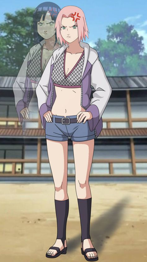 Sakura And Hinata, Comic Naruto, Flat Chested, Clothes Swap, Most Hated, Street Fighter Art, Naruto Sketch, Naruto Images, Naruto Cosplay