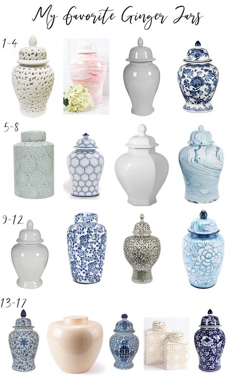 Best Ginger Jar Buys of 2019 | Home Decor - KristyWicks.com #homedecoritems Ginger Jars Decor, Pirate House, Jars Decor, Ginger Jar Lamp, White Ginger Jars, Temple Jar, Blue White Decor, Jar Lanterns, Home Decor Quotes