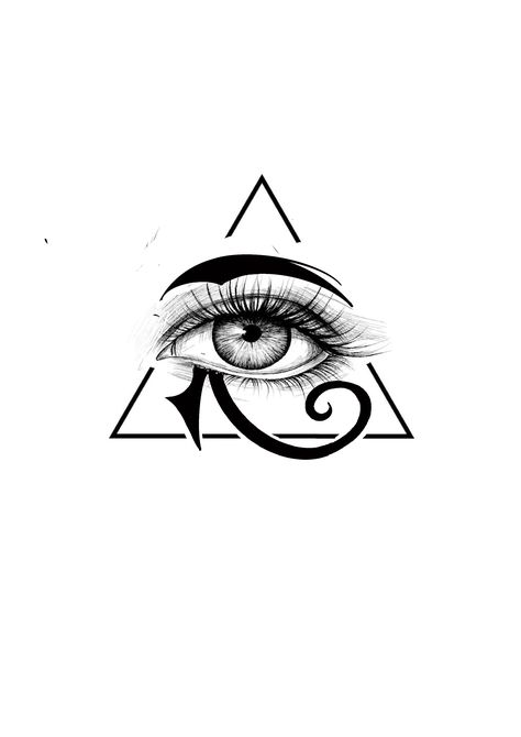 Left Eye Of Horus, Tattoo Alien, Tattoo Mujer, Horus Tattoo, All Seeing Eye Tattoo, Realistic Tattoo Sleeve, Fairy Drawings, Demon Eyes, Eye Eye