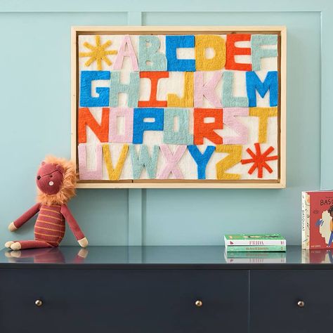 Toddler Playroom Art, Art Wall Playroom, Nursey Wall Art, Colorful Toddler Boy Room, Colorful Eclectic Nursery, Playful Home Decor, Playroom Frames, Colorful Toddler Room, Eclectic Nursery Decor