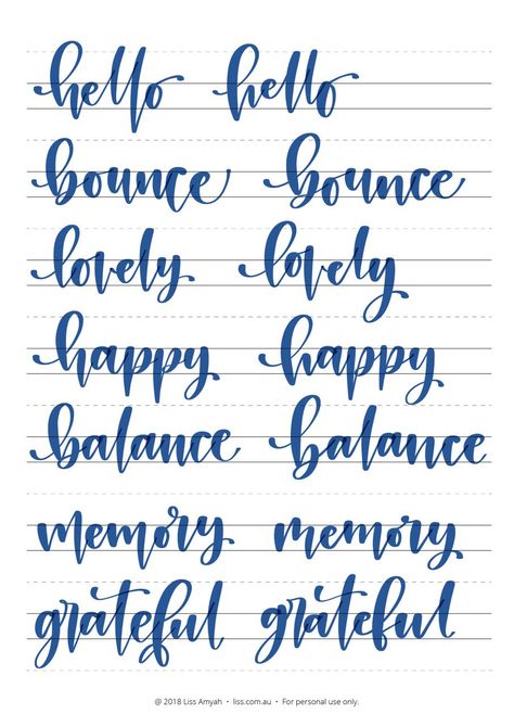 Brush Lettering Font, Brush Lettering Tutorial, Fonts For Logos, Hand Lettering Alphabet Fonts, Calligraphy Quotes Doodles, Fonts Handwriting Alphabet, Fonts Lettering, Lettering Styles Alphabet, Hand Lettering Worksheet