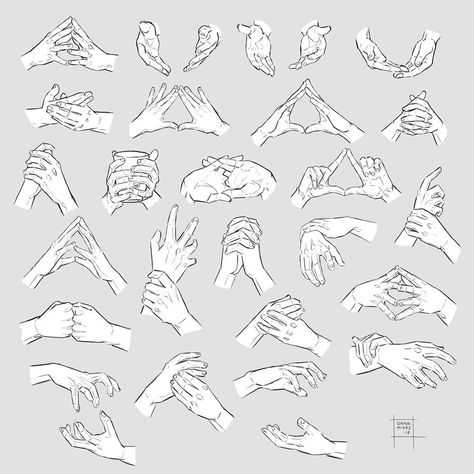 Hand Gestures, Anime Hands, Hand Drawing Reference, Body Reference Drawing, Hand Reference, Have Inspiration, Arte Sketchbook, Hand Sketch, Anime Drawings Tutorials