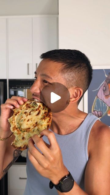 BRENDAN PANG on Instagram: "SPRING ONION PANCAKES 🌱 also known as “cong you bing” is a delicious Chinese street food snack that’s crispy, flaky, and loaded with the fresh, aromatic flavour of spring onions.   - 400g plain flour - 200ml water - 1/2 tsp salt - 1 cup chopped spring onion - Sesame oil, to brush - Vegetable oil, to cook  To make the dough, combine flour and salt in a bowl. Slowly mix in water then bring together with your hands. Turn onto a work surface and knead until smooth and elastic, about 10 minutes. Cover with cling wrap and rest for 30 minutes.  Divide dough into 4 pieces then roll out thinly, using a little extra flour if needed for dusting. Brush each disk with a little sesame oil (or neutral oil), sprinkle with spring onion and a little salt. Roll the dough tightly Pancake Rolls Chinese, Asian Street Food Recipes, Spring Onion Pancake, Soft Flatbread Recipe, Chinese Pancakes, Asian Stir Fry Sauce, Spring Onion Recipes, Chinese Pancake, Chapati Recipes