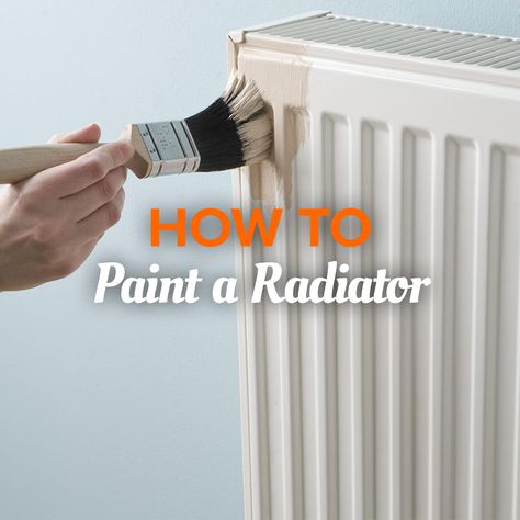 Step-by-step video guide on how to paint a radiator. How To Paint Radiators, How To Paint A Radiator, Paint Radiator Black, Painting A Radiator, Radiator Color Ideas, Painted Radiator Ideas, Painting Radiators Diy, Radiator Paint Ideas, Radiator Painting