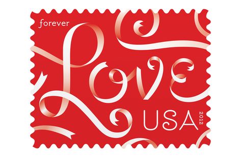 Ribbon Font, Louise Fili, Handwritten Type, Jessica Hische, Postage Stamp Design, Forever Stamps, Food Graphic Design, 카드 디자인, Love Stamps