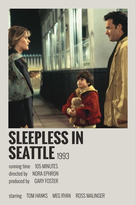 Seattle Aesthetic, Chick Flick Movies, Romance Movie Poster, Rita Wilson, Victor Garber, Nora Ephron, Sleepless In Seattle, Iconic Movie Posters, Girly Movies