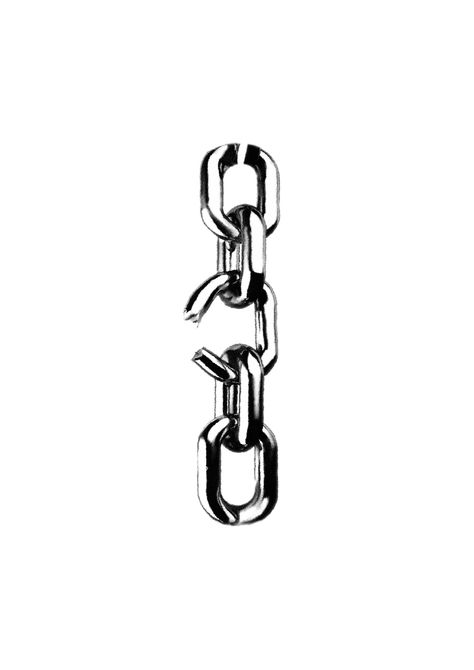 Chrome Chain Tattoo, Chain Typography, Cadena Tattoo, Chrome Drawing, How To Draw Chains, Chrome Tattoo, Chain Drawing, Chains Art, Metal Drawing