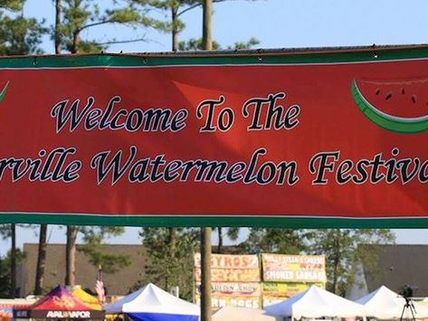 Winterville Watermelon Festival | Fruit festival in Winterville | Where? What? When? Watermelon Treats, Fruit Festival, Watermelon Festival, Fair Food, Fair Food Recipes, North Carolina, Watermelon, Places To Go, Festival