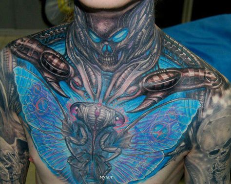 biomechanical Bio Organic Tattoo, Organic Tattoo, Full Tattoo, Biomechanical Tattoo, Bio Organic, Body Modification, Badass Tattoos, Tattoo Cover-up, Great Tattoos