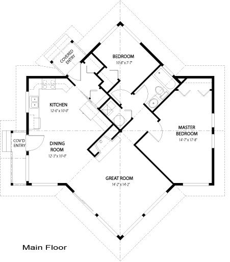 Post And Beam Home, Unique House Plans, Unique Floor Plans, Casas The Sims 4, Tiny House Floor Plans, Model House Plan, House Layout Plans, Floor Plan Layout, Architectural House Plans