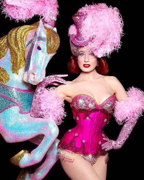 Dita Von Teese Carousel Horse Burlesque Act

#ditavonteese #magenta #corset #burlesque #swarovski #rhinestones #rhinestonecorset #pink #pinkfeathers #carouselhorse Burlesque Fashion, Dita Von Tease, Burlesque Corset, Burlesque Show, Burlesque Costumes, Burlesque Costume, Circus Costume, Red Wigs, Dita Von