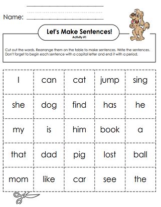 Kindergarten Sentence Writing Worksheets, Sentence Builder Activities, Sentences Building Activities, Sentence Building Worksheets Grade 3, Building Sentences Worksheets, Sentence Structure Worksheets, Inquiry Based Learning Kindergarten, English Autumn, Build Sentences