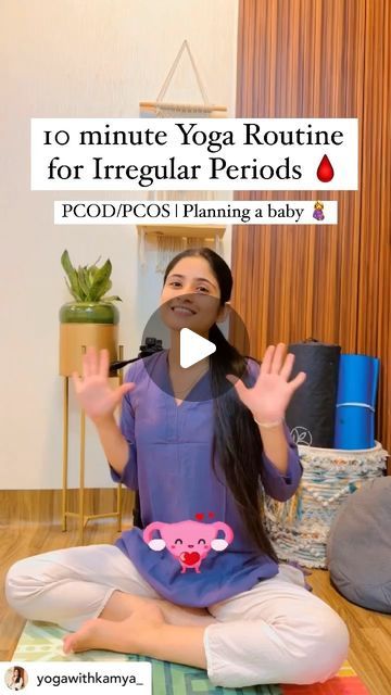 Ridavo on Instagram: "A regular menstrual cycle occurs after 28 days to 35 days and lasts for 4-6 days approximately. Irregular periods! You may count a period to be irregular if it does not start even after 35 days.  Why Asanas? Yoga asanas stretches the abdominal area and stimulates the reproductive organs, promoting hormonal balance as well as Improves blood flow to the pelvic area, alleviate cramps, and reduce stress.   ❌ Say no to tea and coffee. Caffeine can imbalance hormone levels and can lead to irregular periods. ❌ Avoid junk food and packaged snacks. They’re filled with unhealthy fats and additives that can throw off your hormonal balance. ❌ Say no to refined oils & sugars. It can lead to blood sugar spikes and crashes, contributing to irregular cycles. ❌ No to spicy and oily fo Exercise For Irregular Periods Menstrual Cycle, Yoga For Irregular Periods Asana, Yoga For Regular Menstrual Cycle, How To Get Regular Periods, How To Get My Period To Start, Yoga For Regular Periods, How To Regulate Your Period, Yoga To Get Periods Immediately, Regular Periods How To Get