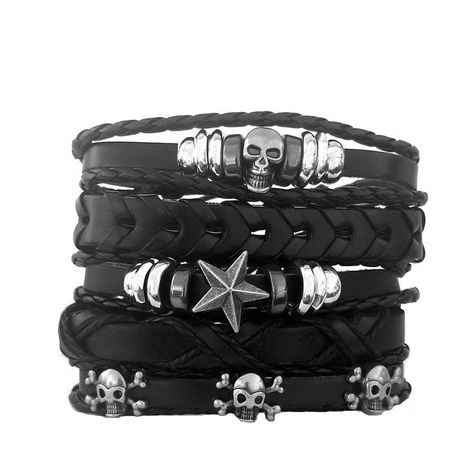 Metal Head Bracelets, Alt Bracelets, Grunge Bracelets, Emo Bracelets, Goth Bracelets, Bracelets Goth, Punk Bracelets, Cool Bracelets, Accessories Dark