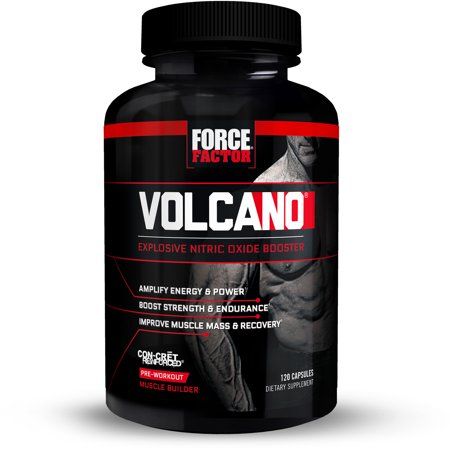 Force Factor VolcaNO Pre Workout Nitric Oxide Booster 120ct. Home Exercise Program, Muscle Builder, Increase Muscle Mass, Pre Workout Supplement, Home Exercise Routines, Lean Muscle Mass, Nitric Oxide, At Home Workout Plan, Workout Supplements