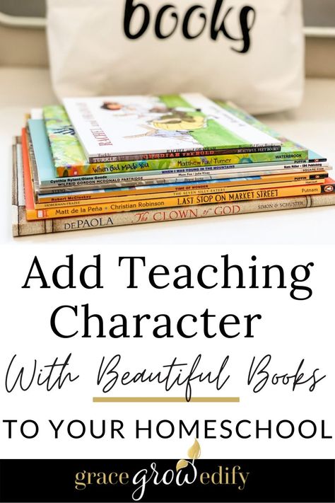 Teaching Character with Beautiful Literature is easier than you think! Here is how you can add it to your homeschool day easily. #homeschool #homeschoolcurriculum #books #beautifulfeetbooks #teachingcharacter Literature Based Homeschool, Literature Based Curriculum, Homeschool Literature, Homeschool Art Curriculum, Art Books For Kids, Teaching Character, Homeschool Lesson Plans, Scripture Memorization, Reading Curriculum