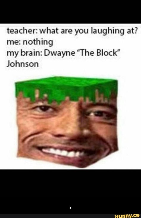 teacher: what are you laughing at? me: nothing my brain: Dwayne "'The Block" Johnson - . – popular memes on the site iFunny.co #dwaynejohnson #celebrities #laughing #dwayne #the #block #johnson #meme Dwayne Johnson Meme, Celebrities Laughing, Funny Profile, Very Funny Pictures, Funny Profile Pictures, Dwayne Johnson, My Brain, Fb Memes, Instagram Art