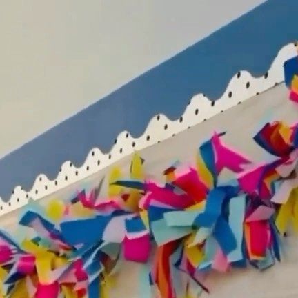 Ashlyn | Creative Classroom Decor on Instagram: "Grab a few pastel color tissue papers and brighten up your springtime bulletin boards with this fun garland tutorial! Like and save this reel if you want me to share fun DIY bulletin board decor. #teachersofinstagram #primaryteacher #teachersfollowteachers #iteachtoo #teacherinspiration #classroomdecor #igteachers #firstgradeteacher #elementaryteacher #secondgradeteacher #educatorsofinstagram #iteachk #teacher #iteachsecond #bulletinboards #teac Creative Classroom Decor, Diy Bulletin Board, Garland Tutorial, Teacher Bulletin Boards, Bulletin Board Decor, Teacher Inspiration, Creative Classroom, You Want Me, Fun Diy