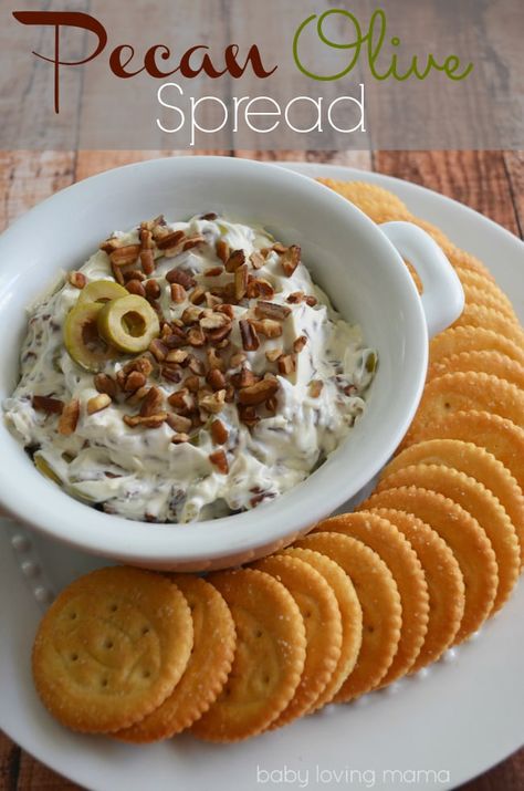 Olive Dip, Olive Spread, Delicious Dips Recipes, Salsa Recipes, Olive Recipes, Cheese Snacks, Cream Cheese Spreads, Recipes Appetizers And Snacks, Spread Recipes