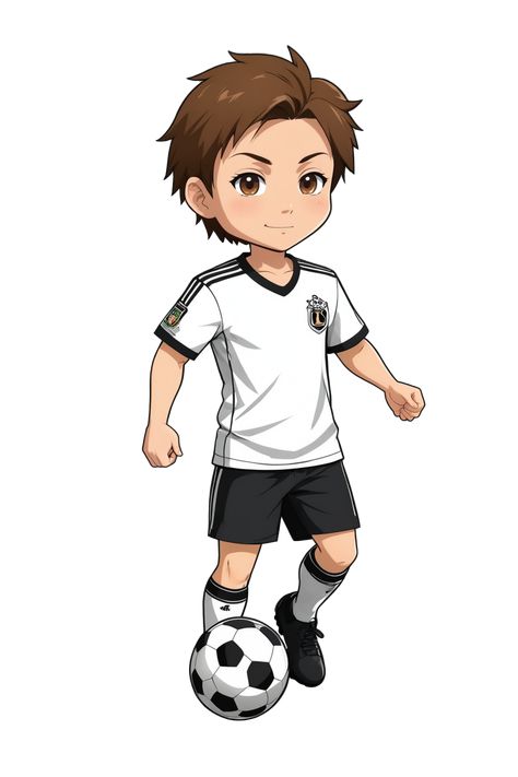 Soccer player art, Youth soccer illustration, soccer player, Football youth artwork, soccer scene, Young athlete, Sports art, Creative soccer design, Modern soccer art, Football player,Soccer ball, anime, kawaii, chibi, kid, boy, Football Illustration Art, Anime Style Wallpaper, Soccer Illustration, Diy Eid Gifts, Childhood Memories Art, Soccer Design, Player Football, Art Football, Soccer Theme