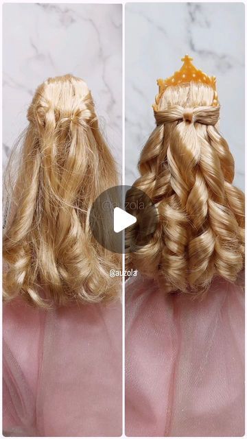 280K views · 51K likes | Cut Auzola on Instagram: "Major throwback! Anneliese hair makeover #throwback #auzoladollmakeover . Let's do more doll makeover this year! 💪🏻 . . 🌟💖FOLLOW ME FOR MORE BARBIE MAKEOVER CONTENT💖🌟 . . #barbie #barbiedoll #barbietheprincessandthepauper #barbieastheprincessandthepauper #barbiemovies #barbieanneliese #barbiemakeover #dolls #collection #bonekabarbie #koleksibarbie #dollcollector #dollrestoration #barbieindonesia #barbiegirl #barbiegram #kolektorbarbie" Barbie Wigs Diy, Barbie Doll Hair Styling, Cute Hairstyles For Barbie Dolls, How To Style Barbie Hair, Coquette Barbie Aesthetic, Barbie Rp Ideas, Barbie Hair Accessories, Cute Doll Hairstyles, Hair Styles For Dolls