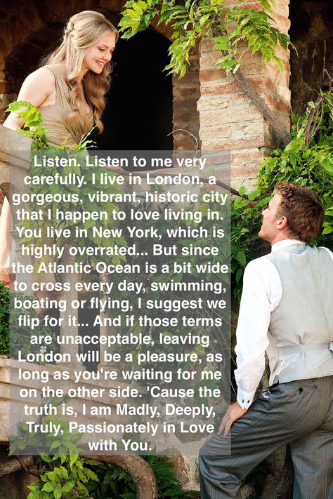 To find a love like this Letters to Juliet quote Letters To Juliet Quotes, Juliet Movie, Letters To Juliet, Technology Consulting, Favorite Movie Quotes, Romantic Movie Quotes, Aesthetic Letters, Wellness Business, Medical Dental