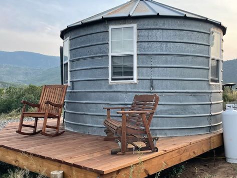 The Silo - unique guest room with great views in Collbran, Colorado, United States Natural Wood Furniture, Tiny Home, Punk Style, Great View, Wood Furniture, Guest Room, Tiny House, Natural Wood, Colorado