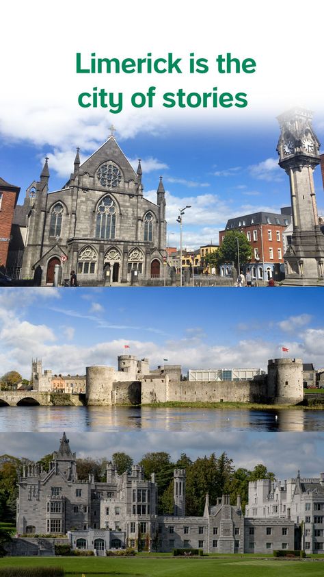 Just 30 minutes from Shannon airport, Limerick more than lives up to its promise as the "city of little wows". 😶Find out more: Limerick City, Wild Atlantic Way, Arts And Culture, Ancient City, Ancient Cities, The River, Culture Art, The Wild, 30 Minutes