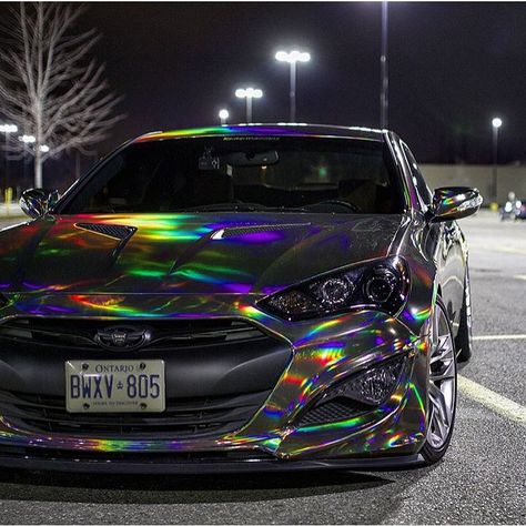 “Awesome holographic chrome wrap by @christiancredible •••••••••••••••••••••••••••••••••••••••••••••••••  Promoting Wrappers Around the World …” wrapper mapper instagram Pink Car Wrap, Holographic Paint, Tmax Yamaha, Tesla Motors, Cars Vintage, Fancy Cars, Pink Car, Ferrari 458, Car Colors